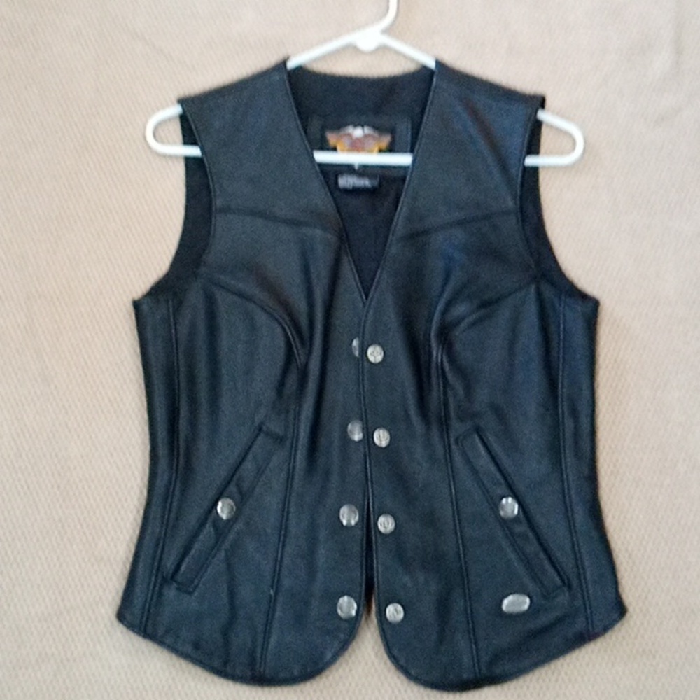 Harley Davidson leather vest
